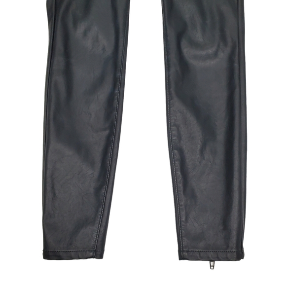 BlankNYC The Bond Black Vegan Leather / Faux Leather Skinny Pants Size 25 - Picture 4 of 15